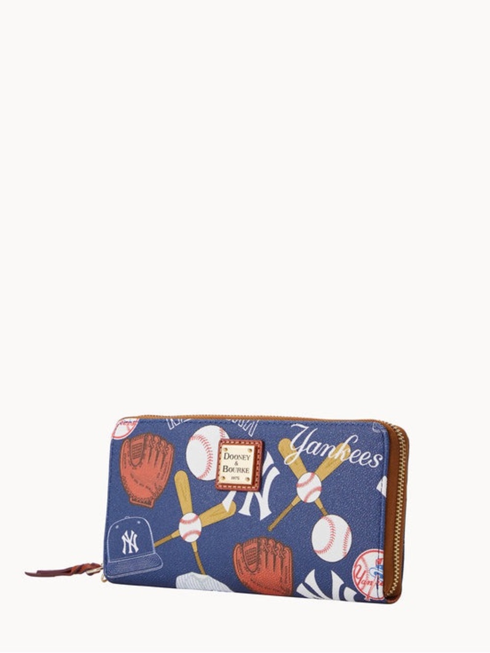 Dooney & Bourke MLB Yankees ⚾️ Large Zip Around 🆕 Classic NY Yankees Dooney